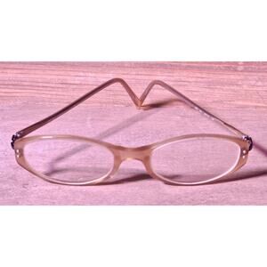 Emporio Armani Eyeglass Frames 567 083 Oval Brown Transparent Italy 49-18-130